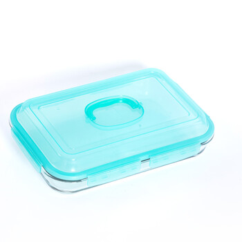 sohome 3L玻璃烤盘烘焙工具保鲜盒 天蓝色