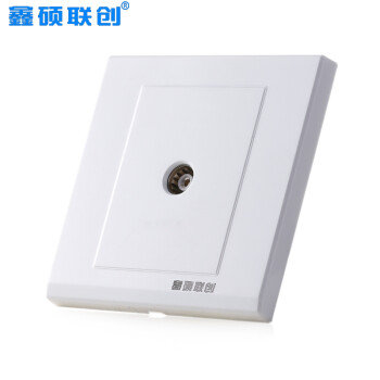 鑫硕联创家装超薄款电视插座 S52系列面板 雅白S600