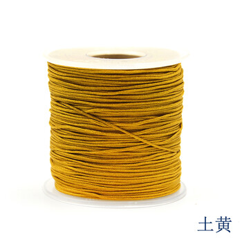 
                                                                                迈利达 台湾72#尼龙蒲公英佛珠线绳 珠宝线 手工DIY手绳编织线0.8mm 土黄一卷                