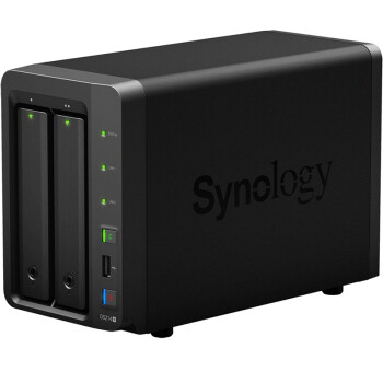 群晖(synology ds214 2盘位 nas网络存储服务器(无内置硬盘)