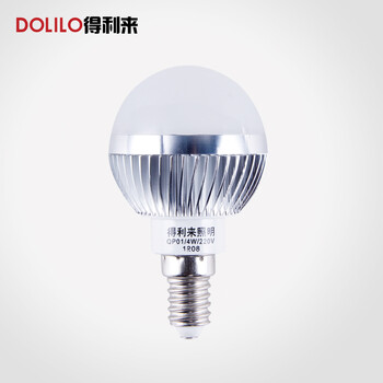 得利来 LED球泡灯灯泡节能灯LED光源 3W4W5W 小螺口 QP03-E14 3W暖光
