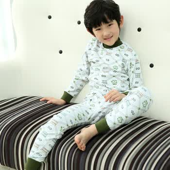 彩桥<em>童装</em>儿童棉毛衫 儿童内衣<em>男纯棉睡衣 </em>男女