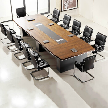 办公家具板式大型会议桌长桌现代办公桌长方形公司会议室桌椅组合 3.