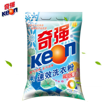 奇强(keon) 奇强洗衣粉速效去污1058g*10袋_ 8折现价128元