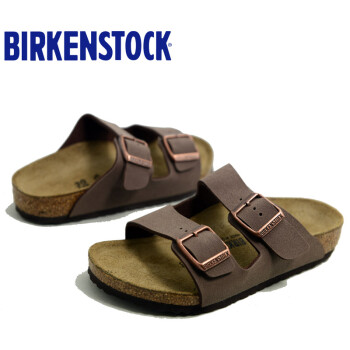 birkenstock德国制造arizona儿童舒适软木健康凉拖鞋 摩卡色 33/21cm