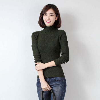 雪米贝奴 新款高领<em>毛衣女套头秋冬</em>韩版黑色打