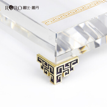
                                        罗比罗丹 中式家装珐琅办公桌饰品如意摆件现代简约创意工艺品                