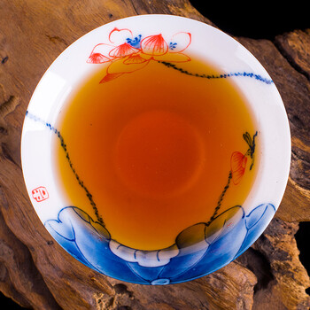 
                                                            清彩茶杯品茗杯建盏油滴窑变天目杯 建盏杯 茶杯茶具配件主人杯小茶杯 红色斑点杯1个                
