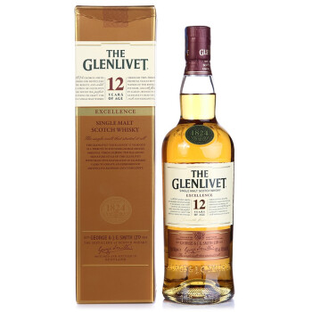格兰威特(glenlivet)洋酒 12年陈酿单一麦芽苏格兰威士忌 700ml