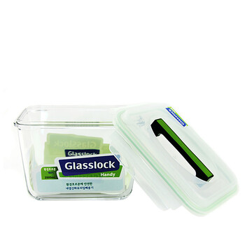 韩国GLASSLOCK玻璃饭盒保鲜盒泡菜坛子 钢化密封 微波饭盒便当盒 2500ml
