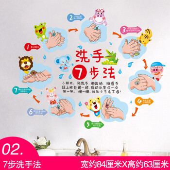 卡通幼儿园提示贴标语墙贴纸楼梯卫生间厕所自粘墙面装饰壁纸贴画生活