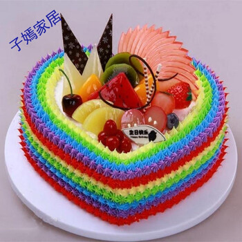 生日蛋糕爱心图片大全图片 浪漫心形蛋糕图片大全