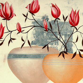 新意坊 餐厅静物装饰画东南亚饰品客厅壁画电表箱遮挡挂画50*50CM B 50*50cm
