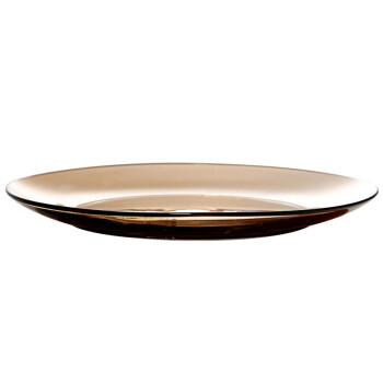 多莱斯 DURALEX3006C法国原装进口钢化玻璃咖啡色餐盘23.5cm（6个装）