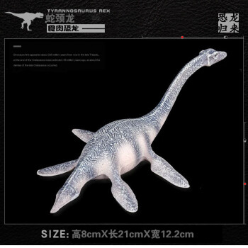 大号实心仿真恐龙模型玩具款塑胶恐龙模型 蛇颈龙 蛇颈龙