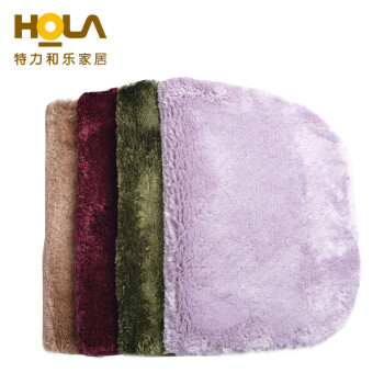 HOLA特力和乐 珠光细纤维踏垫 门厅进门吸水地垫 门垫原特力屋 紫色 500MMx800MM