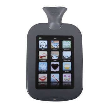 德国进口fashy热水袋 iphone图案 暖手宝 感温变色2.0L 6229 灰色 2.0L