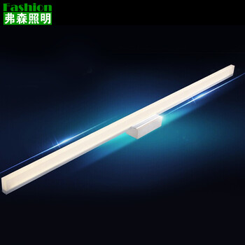 
                                        弗森照明 LED镜前灯简约现代卫生间镜灯浴室灯不锈钢化妆镜壁灯7002 直径400mm白光                