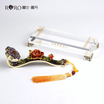
                                        罗比罗丹 中式家装珐琅办公桌饰品如意摆件现代简约创意工艺品                