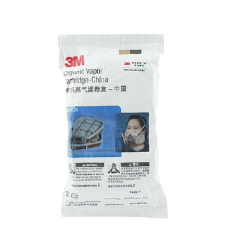 
                                                            3M 6001CN滤毒盒 过滤盒 喷漆滤盒 防毒滤盒 防有机蒸气滤盒 1对 6001CN 一包                