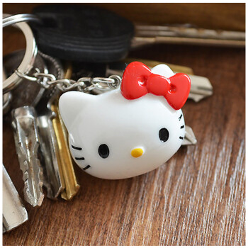 HELLO KITTY 精致钥匙扣钥匙链 钥匙挂件 卡通可爱钥匙扣挂饰 玫红全身KT