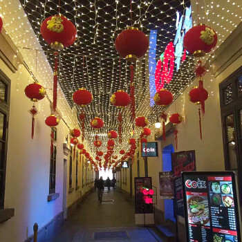 串灯彩灯装饰彩色背景圣诞房间圣诞节少女布置装饰灯新年星星串灯铜线