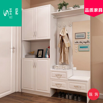 鞋柜 简约现代门厅柜衣帽柜多功能大容量家用省空间经济型储物柜 1