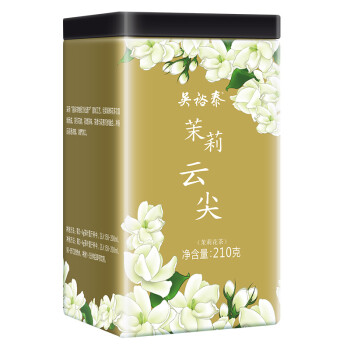 吴裕泰 中华老字号茉莉花茶 茉莉云尖 210g/罐,降价幅度11%