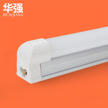 华强 t8一体化LED灯管全套豪华版超亮led灯管 T8一体化豪华版 黄光 8W0.6米