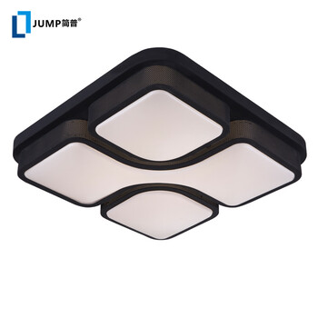 
                                        简普 现代吸顶灯简约LED客厅灯卧室灯餐厅灯饰灯具Q2600 九头圈圈灯罩 单色白光                