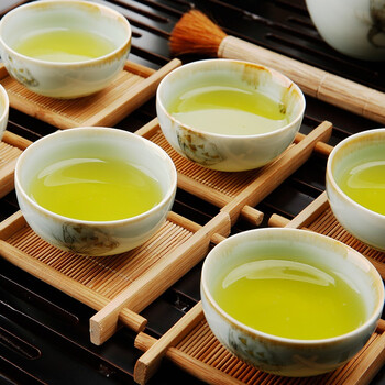 束氏青瓷窑变清心茶壶公道杯品茗杯整套茶具茶盘功夫茶具套装 003820