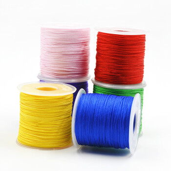 
                                                                                迈利达 台湾72#尼龙蒲公英佛珠线绳 珠宝线 手工DIY手绳编织线0.8mm 蓝色一卷                