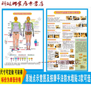 万事泰(wanshitai) 原始点涵盖范围示意图推拿按摩医学教学挂图墙纸