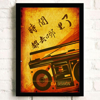 2018 新品7080后致青春海报复古怀旧酒吧饭店装饰画烧烤店ktv记忆照片