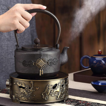 日式养生老铁壶泡茶铸铁铁壶煮茶器家用煮水炉烧水茶壶套装铸铁壶
