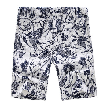 良布 夏季<em>大码短裤男</em>加肥加大中裤碎花五分裤