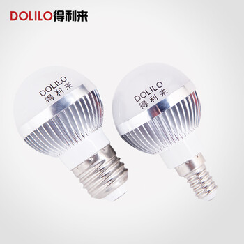 得利来 LED球泡灯灯泡节能灯LED光源 3W4W5W 小螺口 QP03-E14 3W暖光