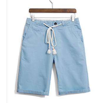 时尚休闲裤<em>挂拍</em> 男士纯棉五分休闲<em>短裤</em> 松紧腰