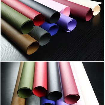
                                        手工纸 包装纸 60*60CM PC网格鲜花花卉包装纸花装饰仿皮纹纸张手工DIY纸张 米白 60*60CM 20张装                