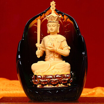 
                                        礼之源 十二生肖守护神 绒沙金装饰品 家居摆设佛像摆件工艺品 生肖属牛虎守护神-虚空藏菩萨                