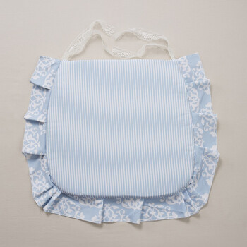 蔻姿（cozzylife）加厚布艺 印花椅坐垫 暮蓝 (2入) 42cm*43cm