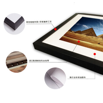 视觉星照片墙电表箱客厅装饰画壁画油画世界名胜古迹建筑 A款 50x75 45x35x2 35x35x2