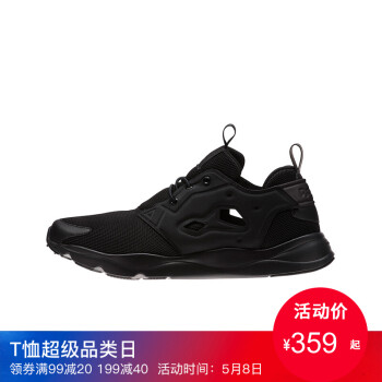 Reebok 锐步 FURYLITE OM 男子经典鞋EGB56 黑色-CN0027 41,降价幅度45.3%