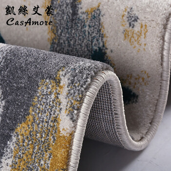 CasAmore现代时尚土耳其进口地毯卧室床边毯 客厅沙发茶几地毯艺术抽象办公室书房大地垫 0W505 160x230CM