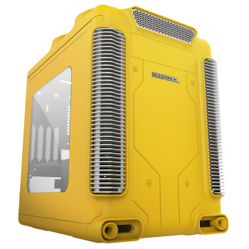 九州风神（DEEPCOOL) 豪华版蒸汽城堡（黄色） 兼容M-ATX,Mini-ITX  全新游戏风格机箱