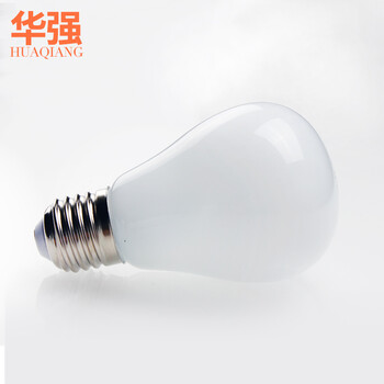 华强 led灯泡E27大螺口节能玉瓶球泡 白光 7W