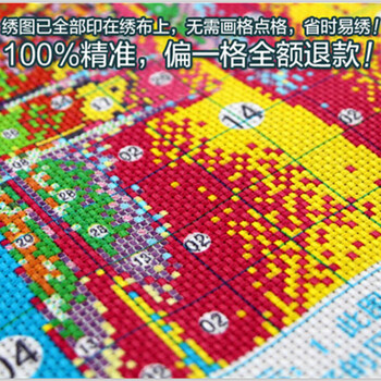 
                                        蒙娜丽莎十字绣梅花赋精准印花十字绣套件装新款客厅大幅画 11CT棉线印花 1440梅花赋棉线精准印花                