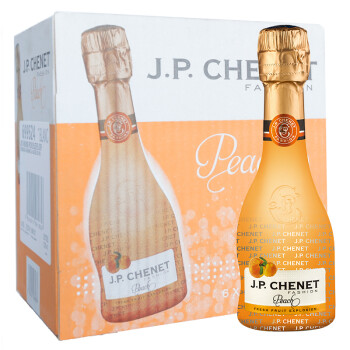 法国原瓶进口红酒 香奈（J.P.CHENET）蜜桃香起泡酒 整箱装 200ml*6瓶
