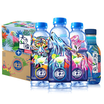 脉动(Mizone)莫吉托口味600ml*15瓶&天方叶谈