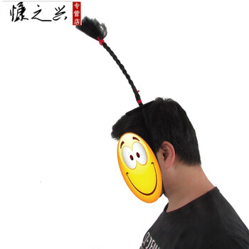 朝天小辫子舞台表演出道具相声小品辫子道具双簧小辫子冲天假发辫